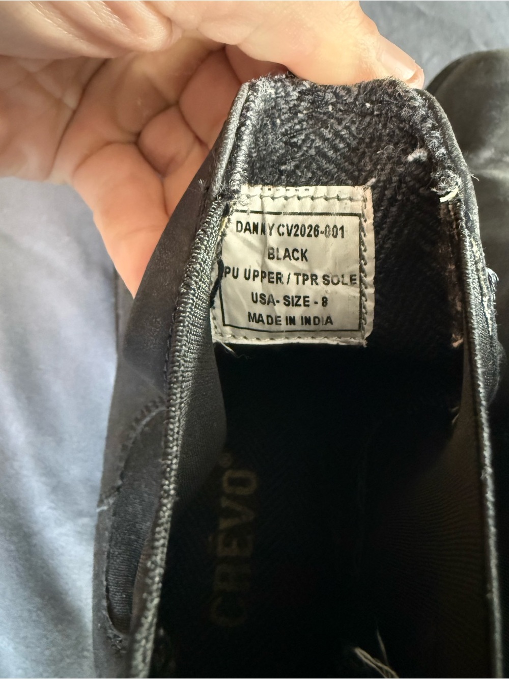 Crevo Black Leather Chelsea Boots with Lug Sole - Picture 3 of 6